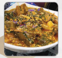 Okro Soup & Pounded Yam